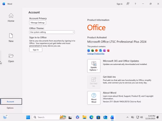 Windows 11 Pro 25H2 Build 26200.7462 (No TPM Required) With Office 2024 Pro Plus Multilingual Preactivated December 2025