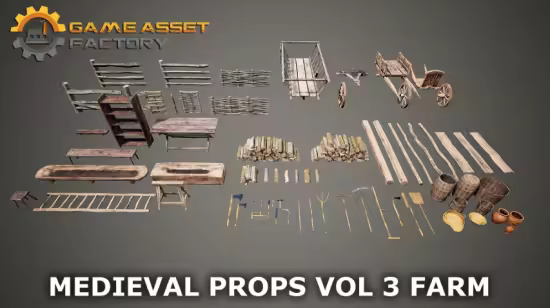 FAB - Medieval Props Vol 3 Farm (4.22 – 4.27 and 5.0 – 5.7)