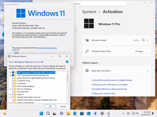 Windows 11 Pro 25H2 Build 26200.7462 (No TPM Required) With Office 2024 Pro Plus Multilingual Preactivated December 2025