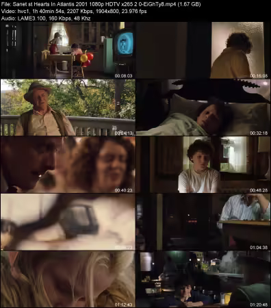 Hearts In Atlantis 2001 1080p HDTV x265 2.0-EiGhTy8