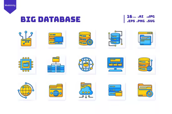 EE - Big Data Flat Icons 7UWDRFH
