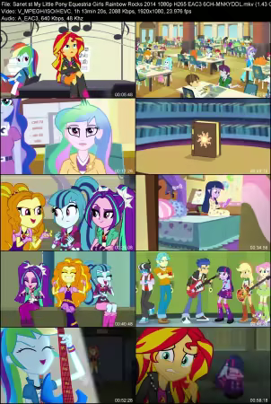 My Little Pony Equestria Girls Rainbow Rocks 2014 1080p H265 EAC3 6CH-MNKYDDL
