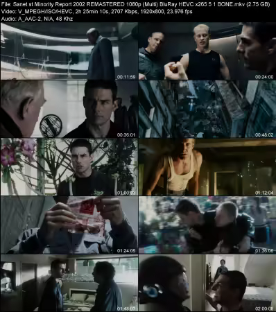 Minority Report 2002 REMASTERED 1080p Multi BluRay HEVC x265 5.1 BONE