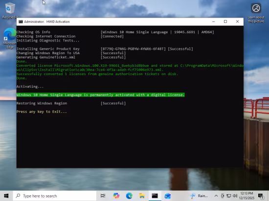 Windows 10 22H2 build 19045.6691 AIO 16in1 Preactivated December 2025
