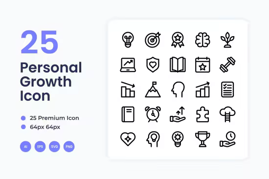 EE - Personal Growth Icon Set U7LPKAE