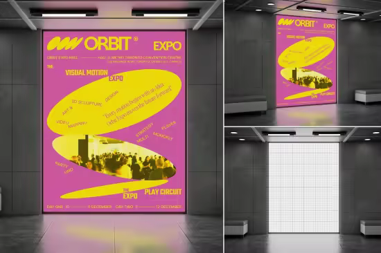 EE - Vertical Led Screen Mockup D5YHV5M