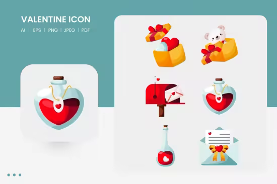 EE - Romantic Icon Set RALXFNB