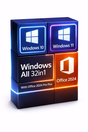 Windows 11 25H2 (No TPM Required) &amp; Windows 10 22H2 AIO 32in1 With Office 2024 Pro Plus Preactivated Multilingual March 2026