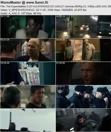 The Expendables 3 2014 EXTENDED DC UNCUT German BDRip DL 1080p x265 AAC-2BA
