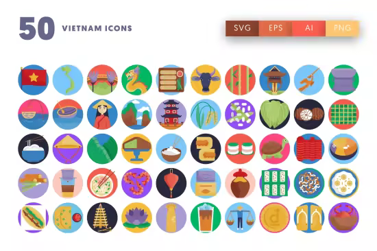 EE - 50 Vietnam Icons A9U46QY