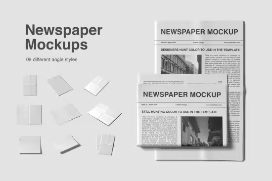 EE - High Quality Newspaper Mockup A5EMDPG