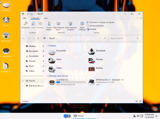 Windows 11 Pro Super Lite 25H2 Build 26200.6725 SenaryOS