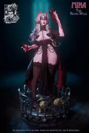 Ronin Arts Workshop – Mina The Bloodmage – 3D Print Model