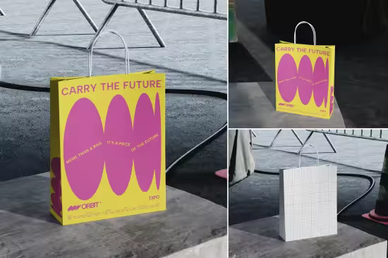 EE - Shopping Paper Bag Mockup TSN6CF7