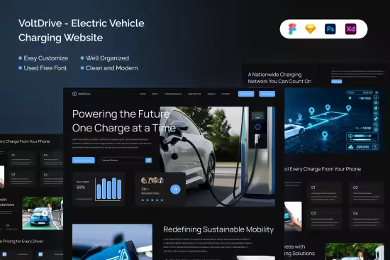 EE - VoltDrive - Electric Vehicle Charging Website R43M4H5