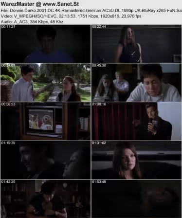Donnie Darko 2001 DC 4K Remastered German AC3D DL 1080p UK BluRay x265-FuN