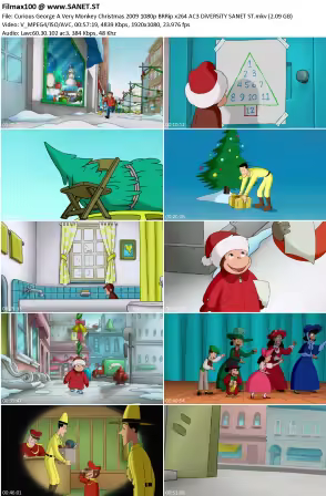 Curious George A Very Monkey Christmas 2009 1080p BRRip x264 AC3 DiVERSiTY