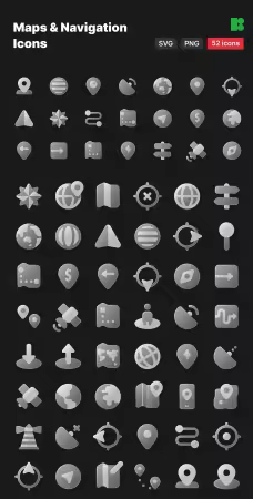 EE - Maps &amp; Navigation Icons MQ9QMMA