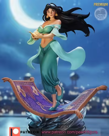 Peach Figure – Jasmine – 3D Print Model