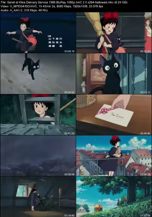 Kikis Delivery Service 1989 BluRay 1080p AAC 2.0 x264-hallowed