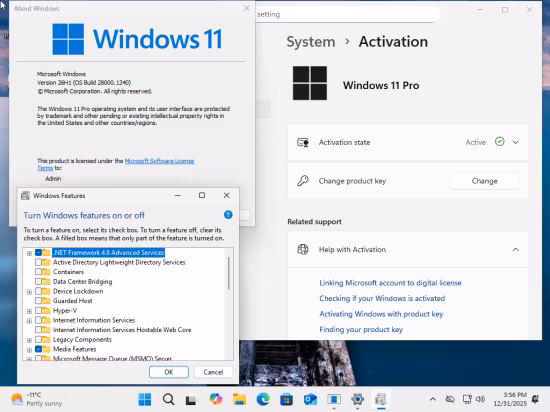 Windows 11 Pro 26H1 Build 28000.1340 Aio 16in1 Preactivated (Preview)