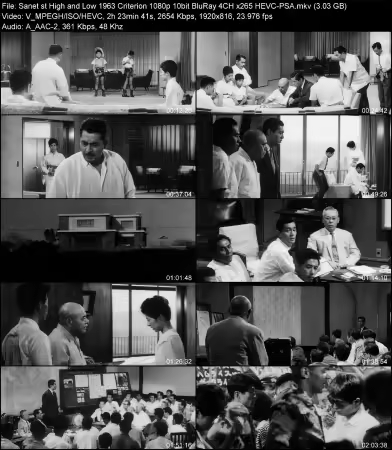 High and Low 1963 Criterion 1080p 10bit BluRay 4CH x265 HEVC-PSA