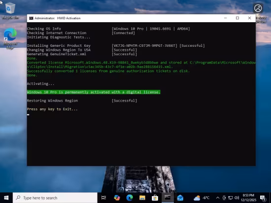 Windows 10 22H2 build 19045.6691 AIO 16in1 Preactivated December 2025