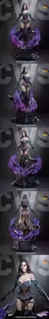 CW Studio – The Witcher – Yennefer of Vengerberg – 3D Print Model