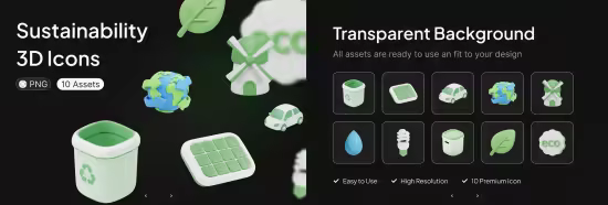 EE - Sustainability 3D Icons 7QGZWPQ