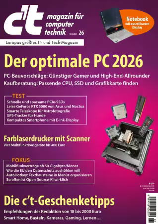 c't Magazin für Computertechnik - Nr.26, 2025