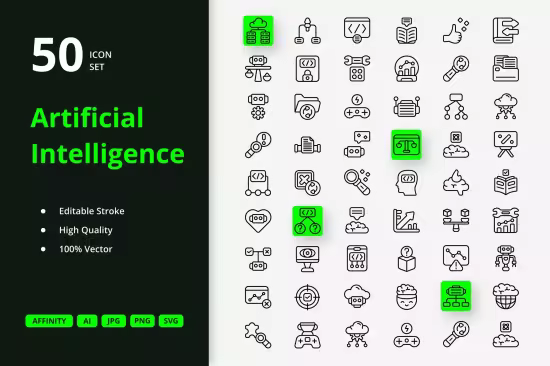 EE - Artificial Intelligence Icons XY2U384
