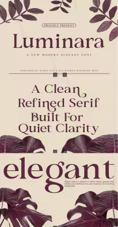 EE - Luminara Elegant Serif Font KWWDZJW