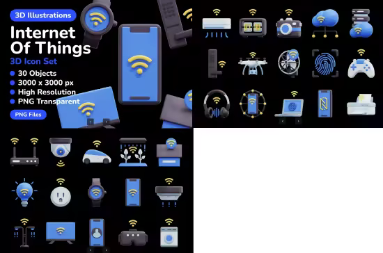 EE - Internet Of Things 3D Icon ZQBCTYQ