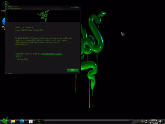 Windows 11 Pro 25H2 Build 26200.7462 RaZer Edition
