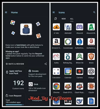 InkFlow Icon Pack v1.1.0