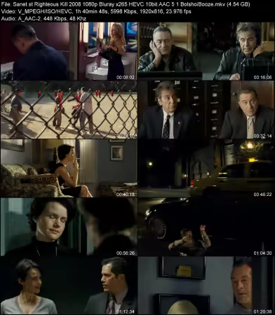 Righteous Kill 2008 1080p Bluray x265 HEVC 10bit AAC 5.1 BolshoiBooze