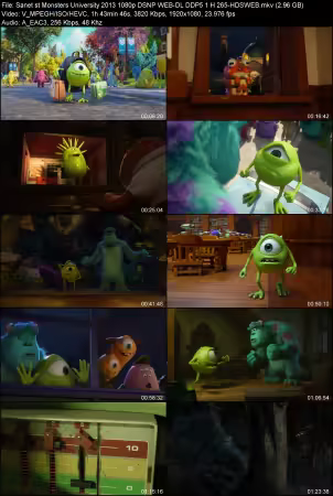 Monsters University 2013 1080p DSNP WEB-DL DDP 5.1 H265-HDSWEB