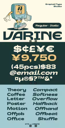EE - Varine - Wide Display Font KT5CD7G