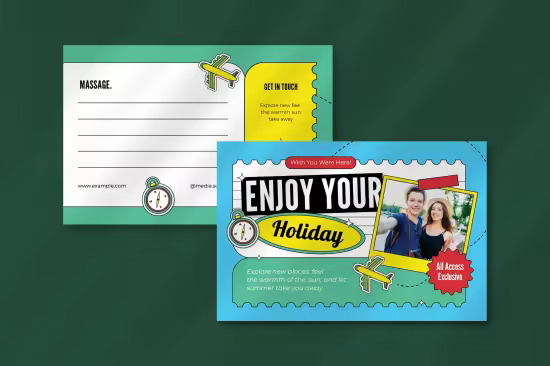 EE - Modern Travel Holiday Postcard Template 02 UKESJ5M