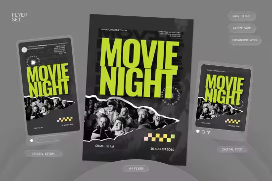 EE - Movie Night - Flyer P76KWVS