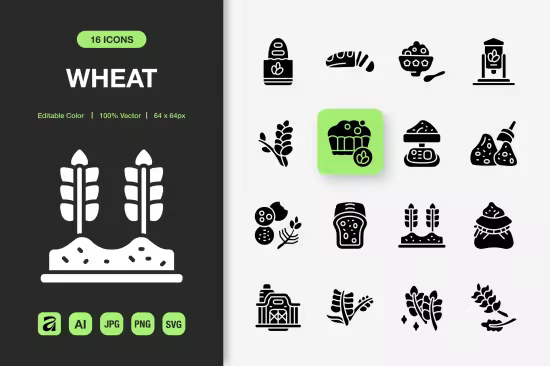 EE - Wheat Solid Icons Z6TZQ55