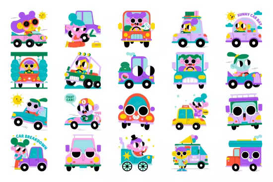 EE - Sunny Car Day, Road Trips &amp; City Driving Set JRG7D6N