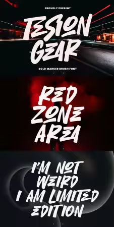 EE - Tesion Gear Bold Marker Brush Font EC7ZB7N