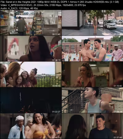 In the Heights 2021 1080p MAX WEB-DL DDP 5.1 Atmos H265 2Audio-HDSWEB