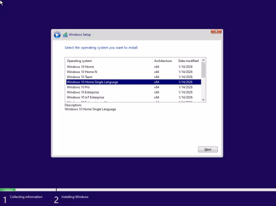 Windows 10 22H2 build 19045.6809 Preactivated January 2026