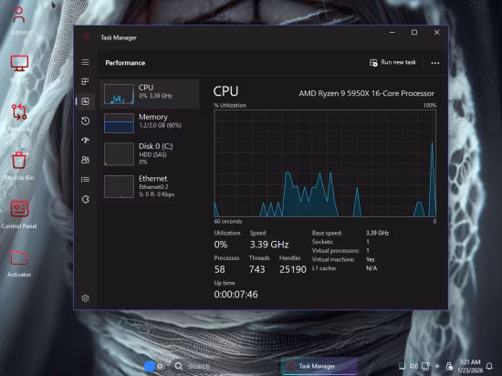 Windows 11 Pro Super Lite 25H2 Build 26200.7462 Conjuring 11