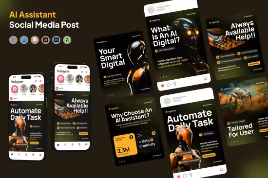 EE - AI Assistant Social Media Post Instagram Carousel QP9FZ3S