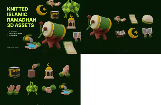 EE - Knitted Islamic Ramadhan 3D Assets 5NQZZU4