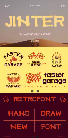 EE - Jinter - Retro Display Font J9Q7DHM
