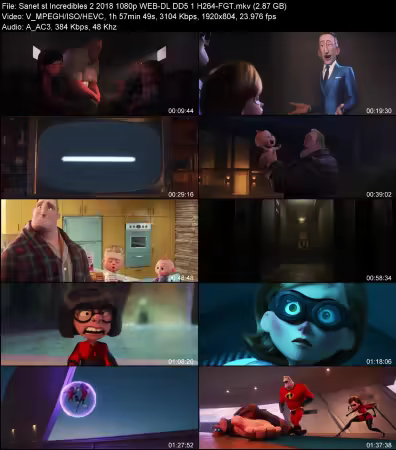 Incredibles 2 2018 1080p WEB-DL DD 5.1 H264-FGT